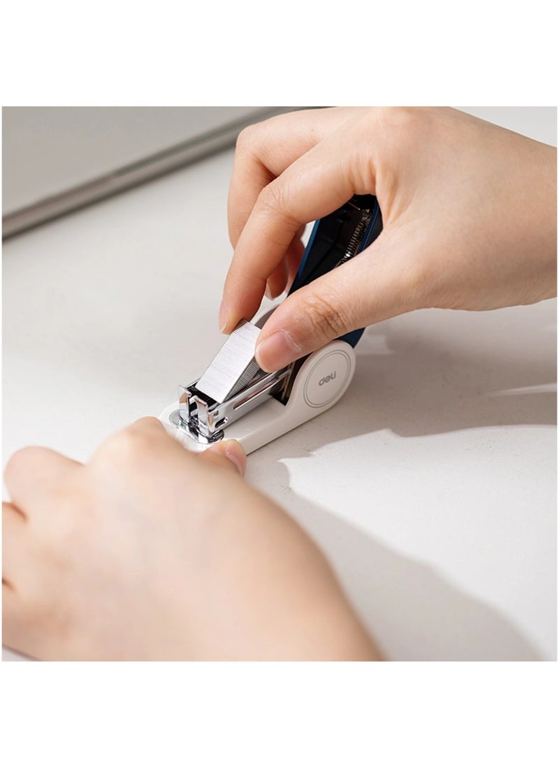 Deli 1-Piece Mini Stapler With A Pack Of Pins Green  - Image 4