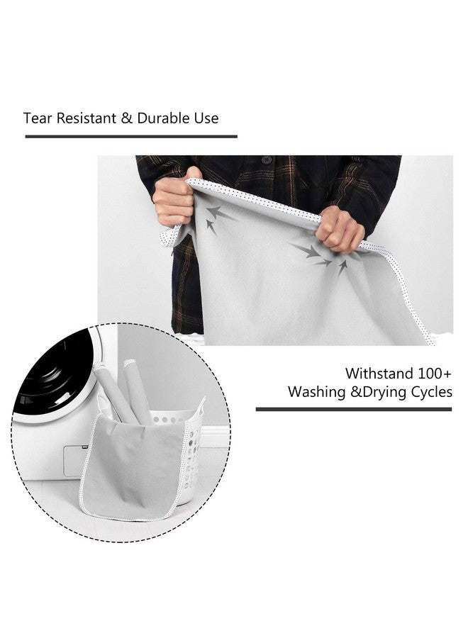 TILLYOU Waterproof Changing Pad Liners 6 Pack, 100% Cotton Reusable Cloth Diaper Liners, Gray - Image 2