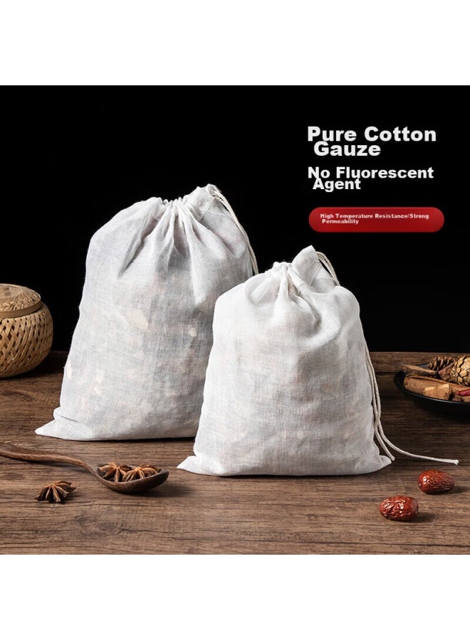 MAX COOK Maxcook Soup Strainer Bags, Chinese Herbal Medicine Seasoning Bags, Cotton Filter Bags For Decoction, 10-pack Mcpj3561  - Image 2