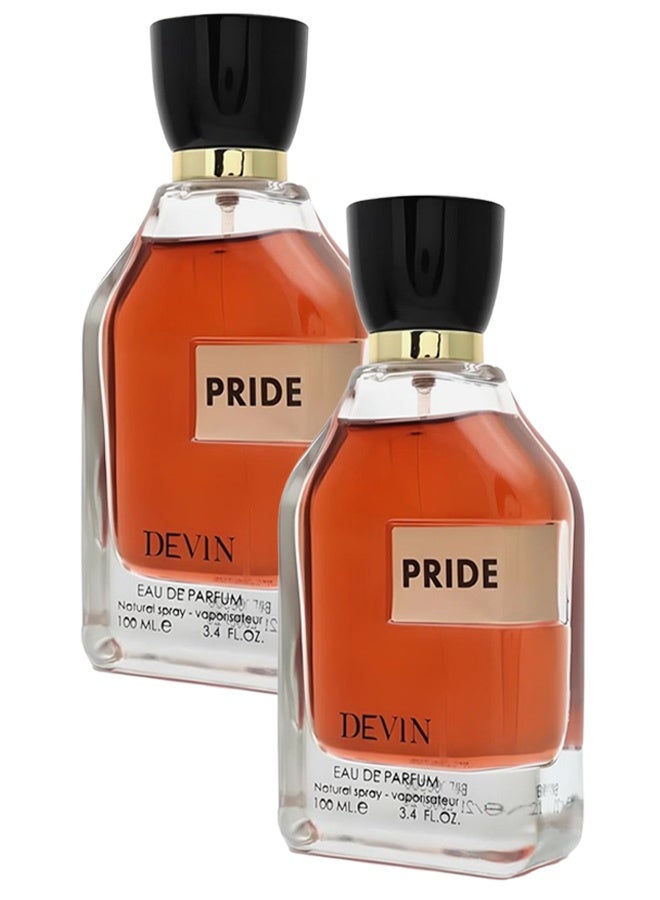 DEVIN 2 Pieces Pride Perfume For Unisex 100ml EDP - Image 1
