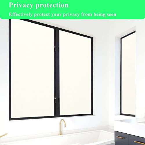 SIA VENDORS? Grey Frosted Privacy Removable Self Adhesive Window Film Heat Control Glass Covering for Home II Office II Bathroom Static Cling Opaque Sticker (Grey Frosted, 12 X 24 Inches) - Image 3