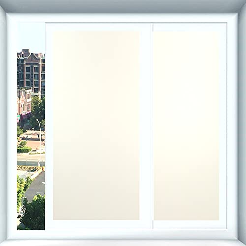 SIA VENDORS? Grey Frosted Privacy Removable Self Adhesive Window Film Heat Control Glass Covering for Home II Office II Bathroom Static Cling Opaque Sticker (Grey Frosted, 12 X 24 Inches) - Image 1