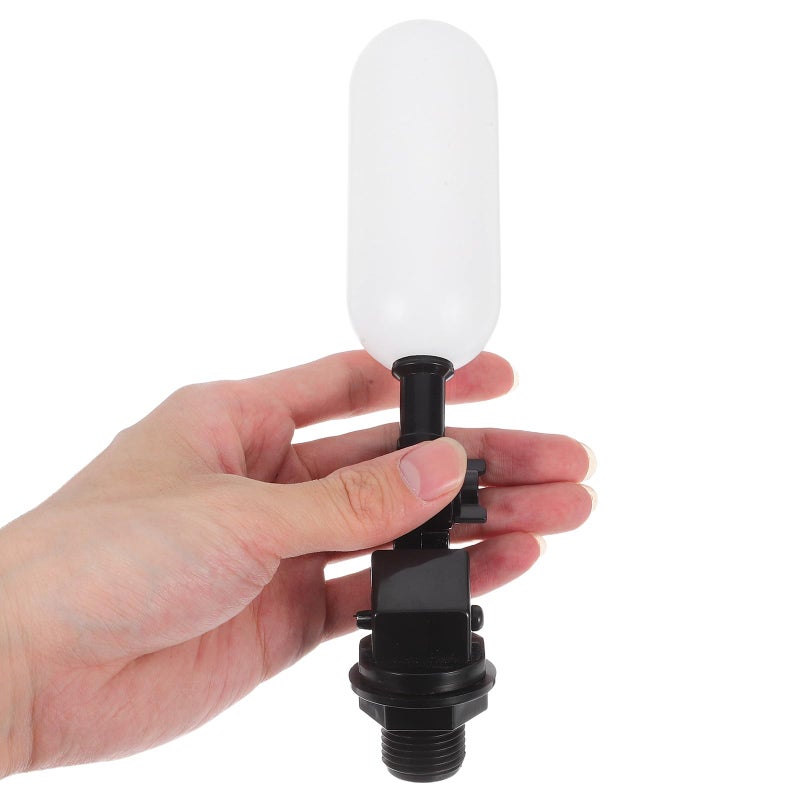 صمام تعويم إيقاف تلقائي مدمج لإعادة ملء الخزان بـ 4 نقاط لأحواض الأسماك وأنظمة مياه الماشية، مصنوع من البلاستيك الأسود المتين - Image 5