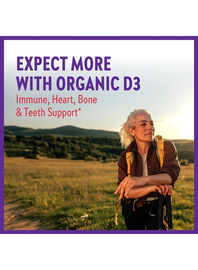 New Chapter Fermented Vitamin D3 2,000 IU, Organic, ONE Daily for Immune, Heart & Bone Support + Whole-Food Turmeric, Adaptogenic Reishi Mushroom, 100% Vegetarian, Gluten Free, 90 Count - Image 2