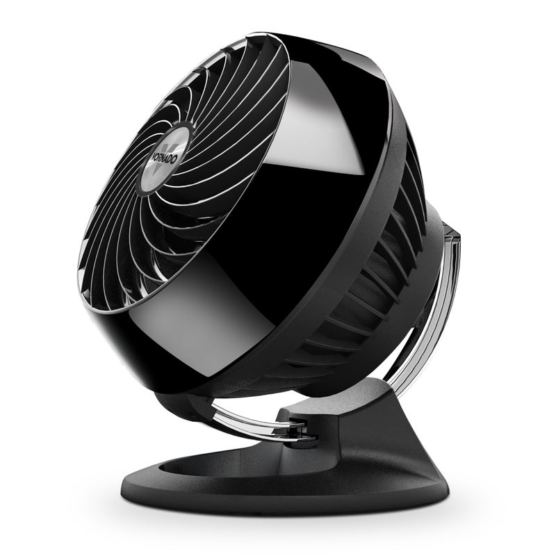 Vornado 160 Personal Air Circulator, Small Fan for Dorm, Desk, and Bedside, Powerful Personal Cooling, 2 Speed Settings, Vortex Air Circulation, Chrome Glide Bar, Multi-Directional Airflow, Black - Image 1