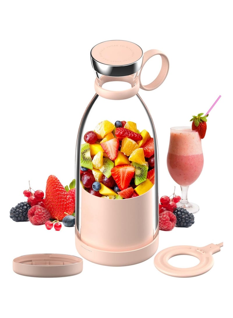 OTPEIR Personal Size Blender, Portable Blender, Battery Powered USB Blender (Pink) - Image 1