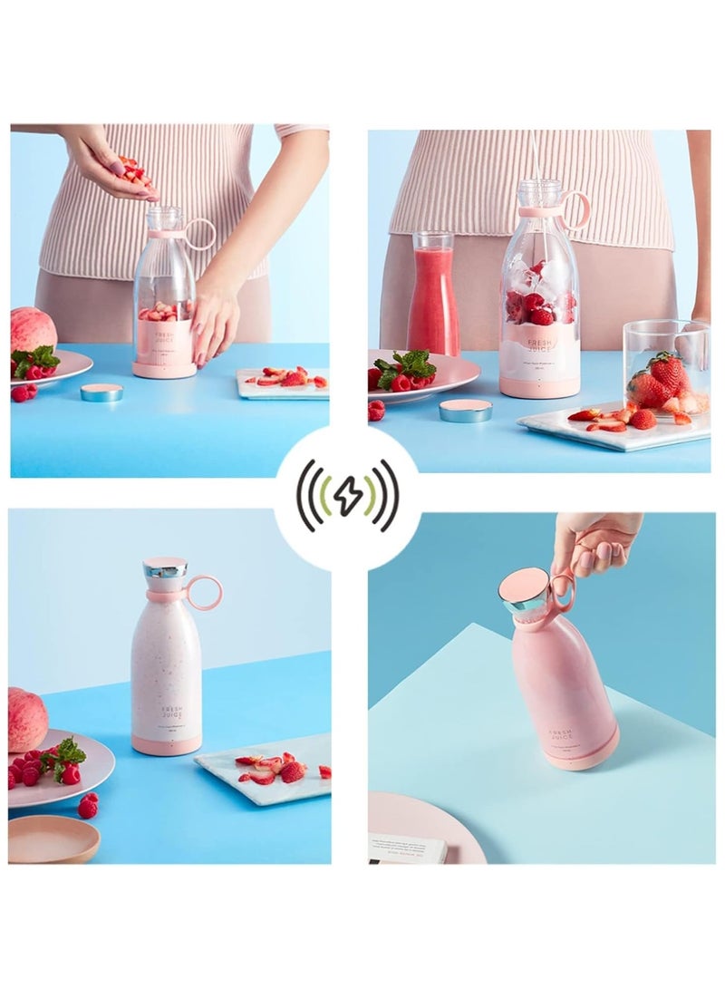 OTPEIR Personal Size Blender, Portable Blender, Battery Powered USB Blender (Pink) - Image 4