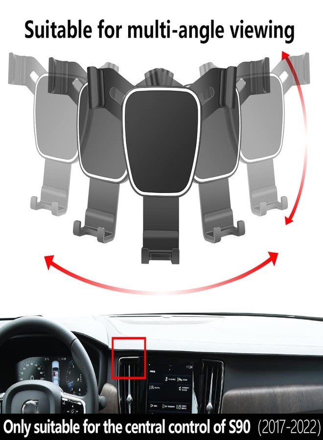 musttrue Car Phone Holder for 2017-2025 Volvo S90 Auto Accessories Navigation Bracket Interior Decoration Mobile Cell Phone Mount - Image 5