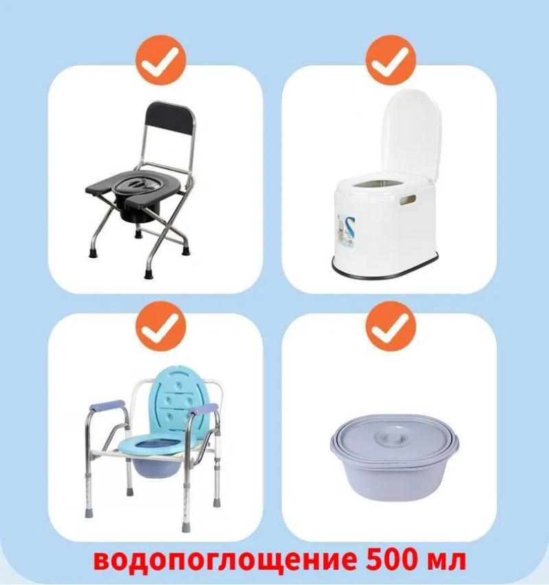 Disposable Toilet Bag: 38x58 Cm Large Size, Pack Of 20 - Plastic Material Portable Toilet for Travel, Camping And Outdoor Emergency Sanitation - Image 4