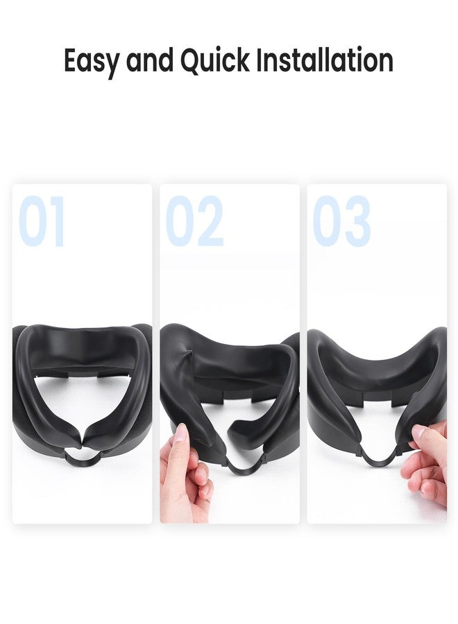 KIWI design F3 Silicone Facial Interface Compatible with Meta Quest 3, Sweatproof VR Face Cover Accessories, Not for Quest 3S - Image 5
