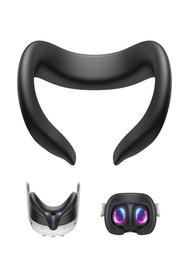 KIWI design F3 Silicone Facial Interface Compatible with Meta Quest 3, Sweatproof VR Face Cover Accessories, Not for Quest 3S - Image 1