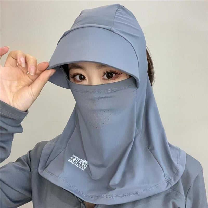 Full Face Sun Hat Children'S Summer Sun Hat Uv Protection Outdoor Riding Neck Mask Sun Hat Cool - Image 2