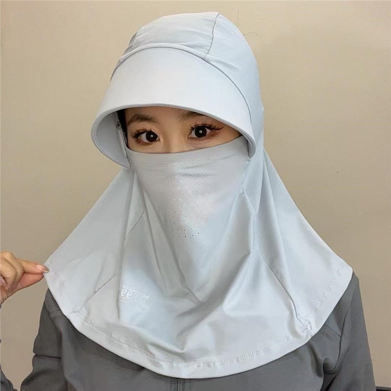 Full Face Sun Hat Children'S Summer Sun Hat Uv Protection Outdoor Riding Neck Mask Sun Hat Cool - Image 3