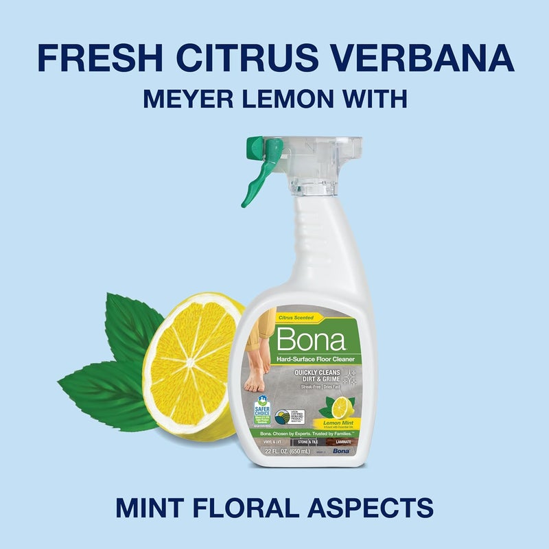 BONA MULTI-SURFACE CLEANER SPRAY, LEMON & MINT SCENT, 32 OZ - Image 4