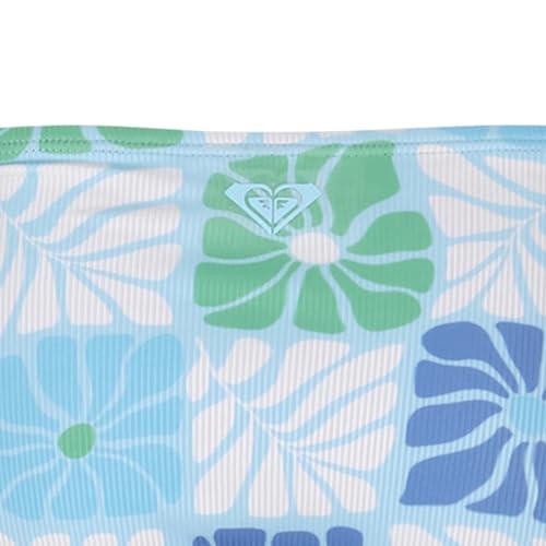 Roxy Girls' Two-piece Bikini Swimsuit Set, UPF 50+ Sun Protection, Quick-Dry Bathing Suit, Turquoise Geo, 12 - Image 3