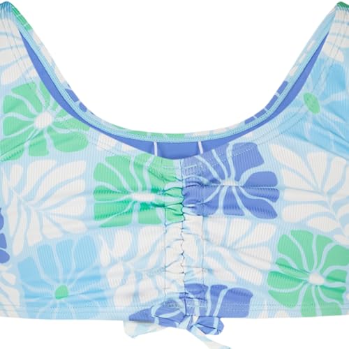 Roxy Girls' Two-piece Bikini Swimsuit Set, UPF 50+ Sun Protection, Quick-Dry Bathing Suit, Turquoise Geo, 12 - Image 2