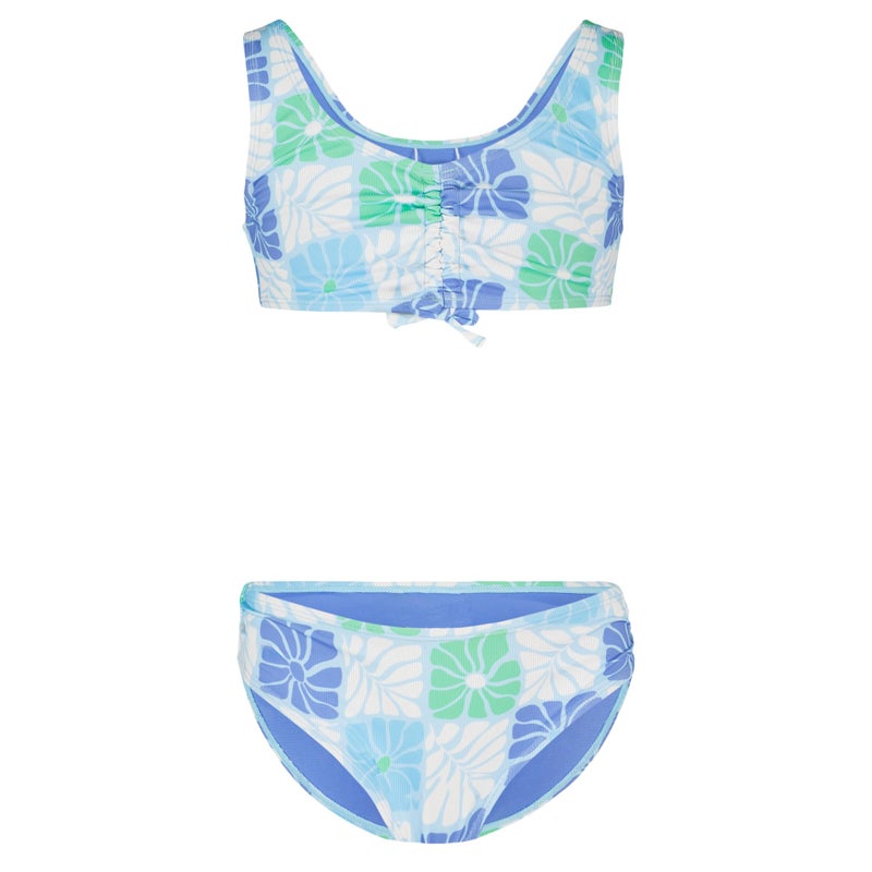 Roxy Girls' Two-piece Bikini Swimsuit Set, UPF 50+ Sun Protection, Quick-Dry Bathing Suit, Turquoise Geo, 12 - Image 5