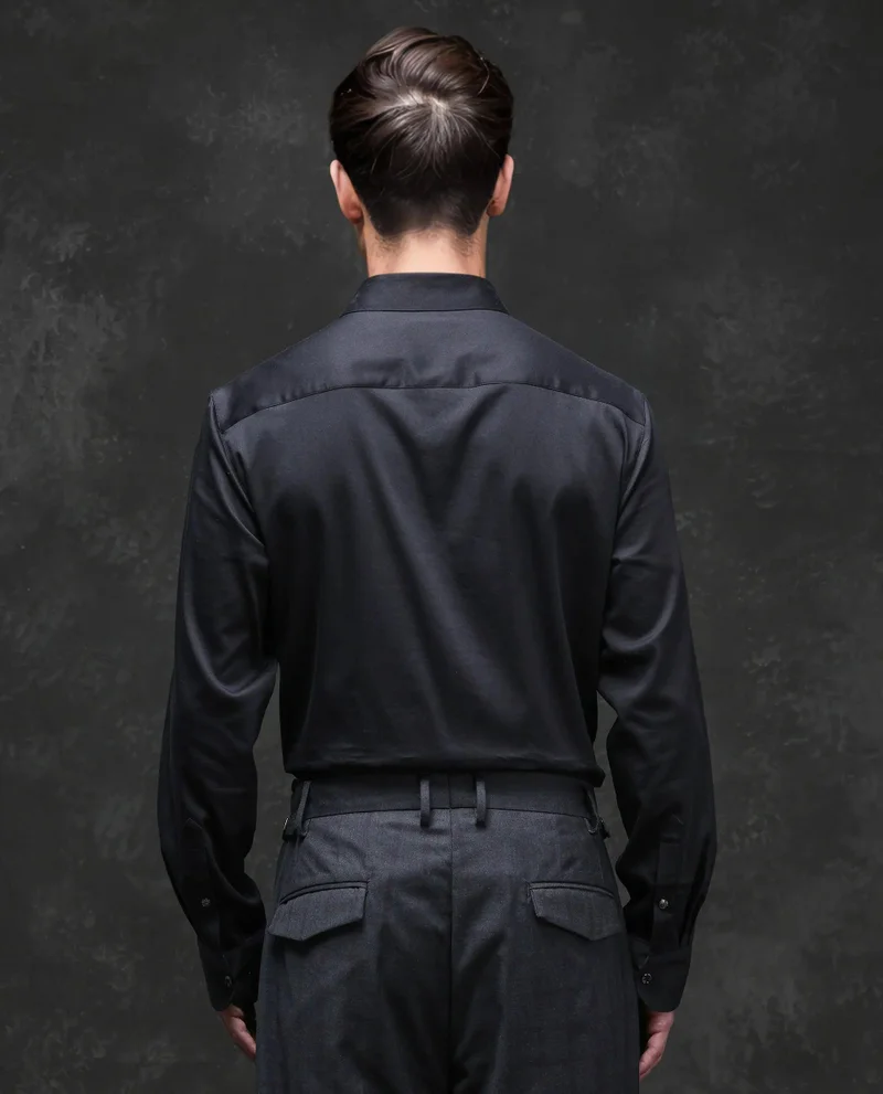 Rare Rabbit Men's Lace Embroidered Evening Shirt