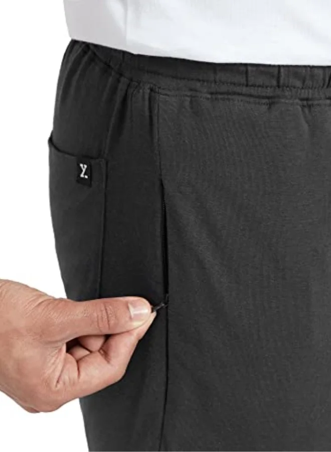XYXX  Men's Ace Cotton Regular Fit Solid Shorts with Side Pockets and No Marks Waistband  | Best Price UAE