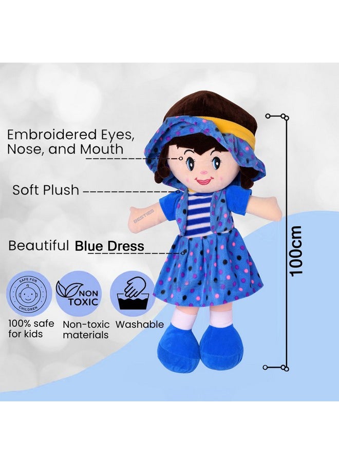 Besties BESTIES Big Size 3 Feet Super Soft Stuffed Girl Winky Candy Doll (Winky Doll Blue, 100 cm/ 3 Feet.)  - Image 2