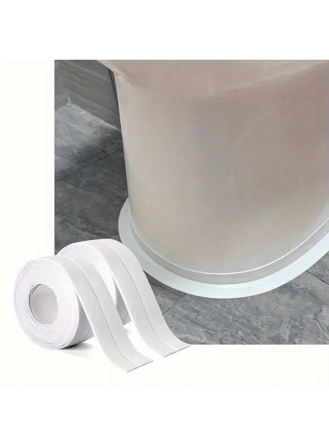 White Caulking Tape Waterproof 59 05in Moisture Proof Sealant For Bathroom Kitchen - Image 3