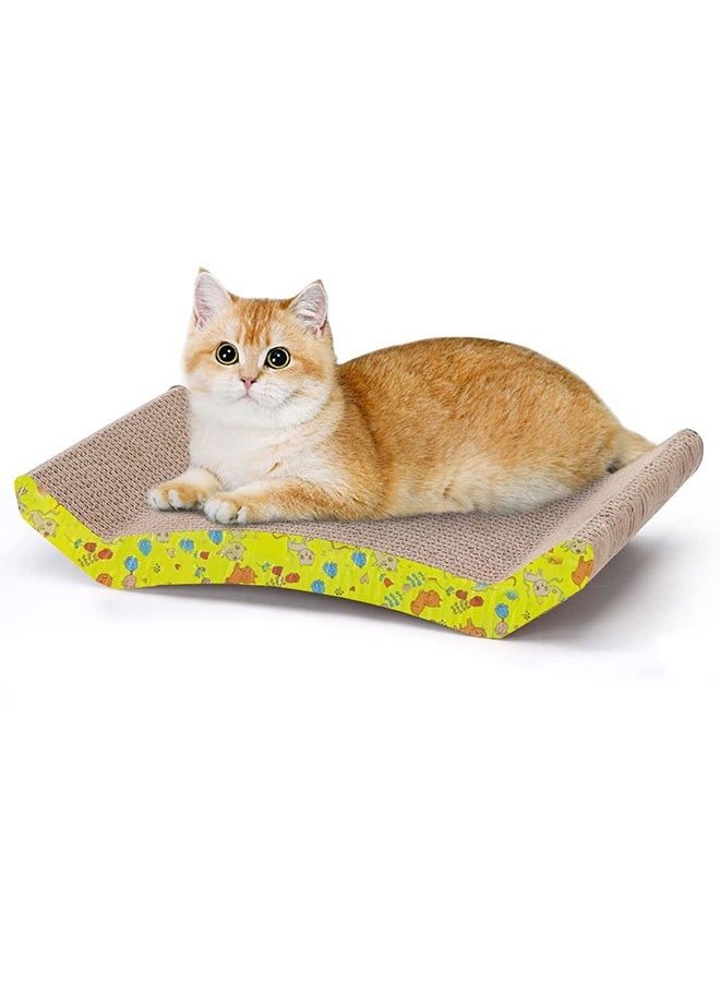 CATANES Cat Scratcher Cardboard Cat Scratch Pad with Premium Scratch Textures Design Durable Cat Scratching Pad - Image 1