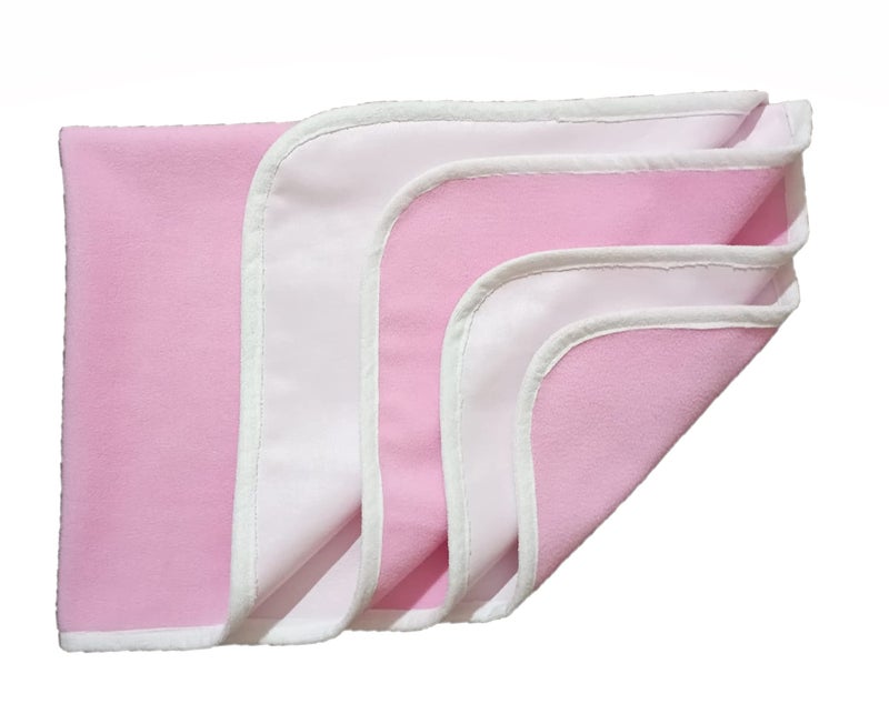 Manvicare شريحة جافة للأطفال - سرير مزدوج (XXL) - 260 سم × 200 سم - لون وردي - شراشف ميكروفليس مقاومة للتجاعيد سريعة الجفاف للأطفال/الرضع/الصغار - Image 1