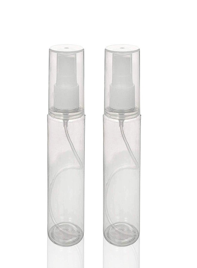 Devinez Multipurpose Empty Transparent PET Bottle with Lotion pump & Cap, 100 ml - (Pack of 2), for Beauty, Essential Oils, Blends, Skin Care, Travel, Toners, Cleaning, Sanitizers, Cosmetic & DIY - Image 1