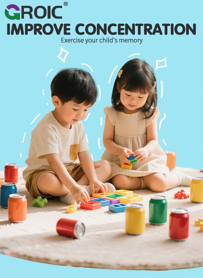 GROIC Bottle Color Match Game, Fun Family Board Game for Kids Player Bottle flip Game for Kids and Adults with 20 bottles - Image 5