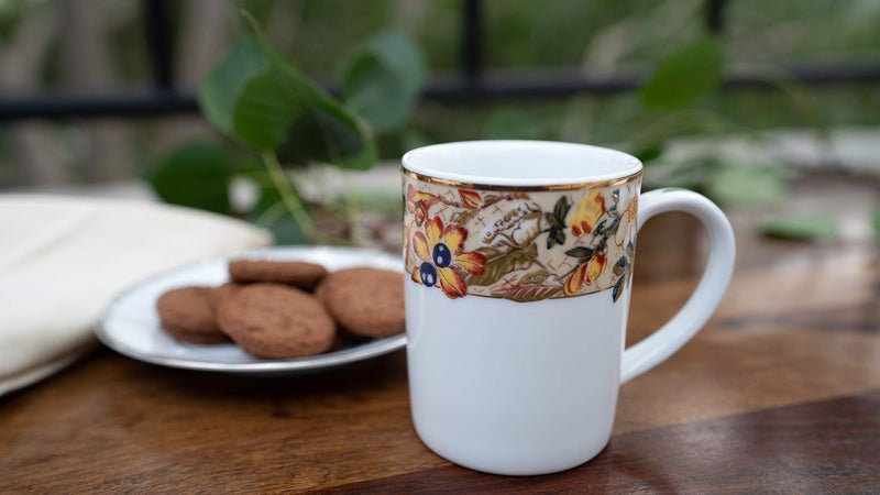 DANKOTUWA, world-class tableware Dankotuwa Luxury Porcelain 24k Gold Coffee Mugs | Tea Cups. Vegan | Scratch Resistant | Hard Chip Resistant. Dishwasher Safe. Set of 2 (250 ml) - Image 5