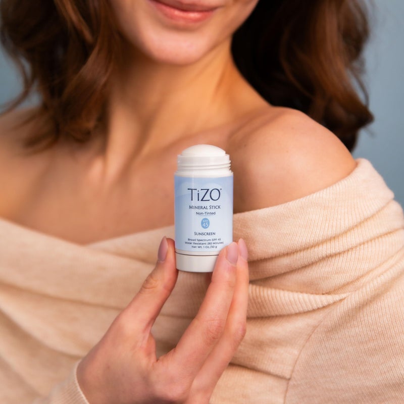 TiZO Mineral Stick SPF 45 | Non-Tinted | Water Resistant (80 minutes) | Broad Spectrum Sunscreen | UVA/UVB Protection | For all skin types | Easy On-the-Go Application | 1 oz / 30 g - Image 3