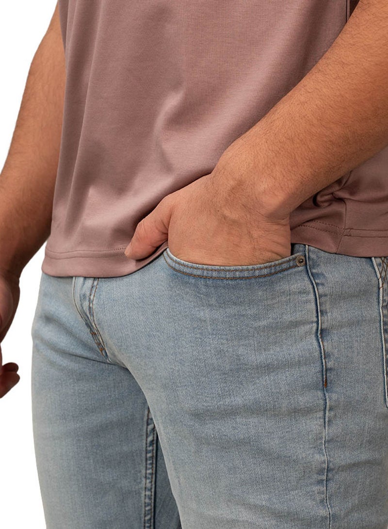 GIORDANO Men's Skinny Taper Stretch Cotton Denim Jeans Low Rise - Image 3