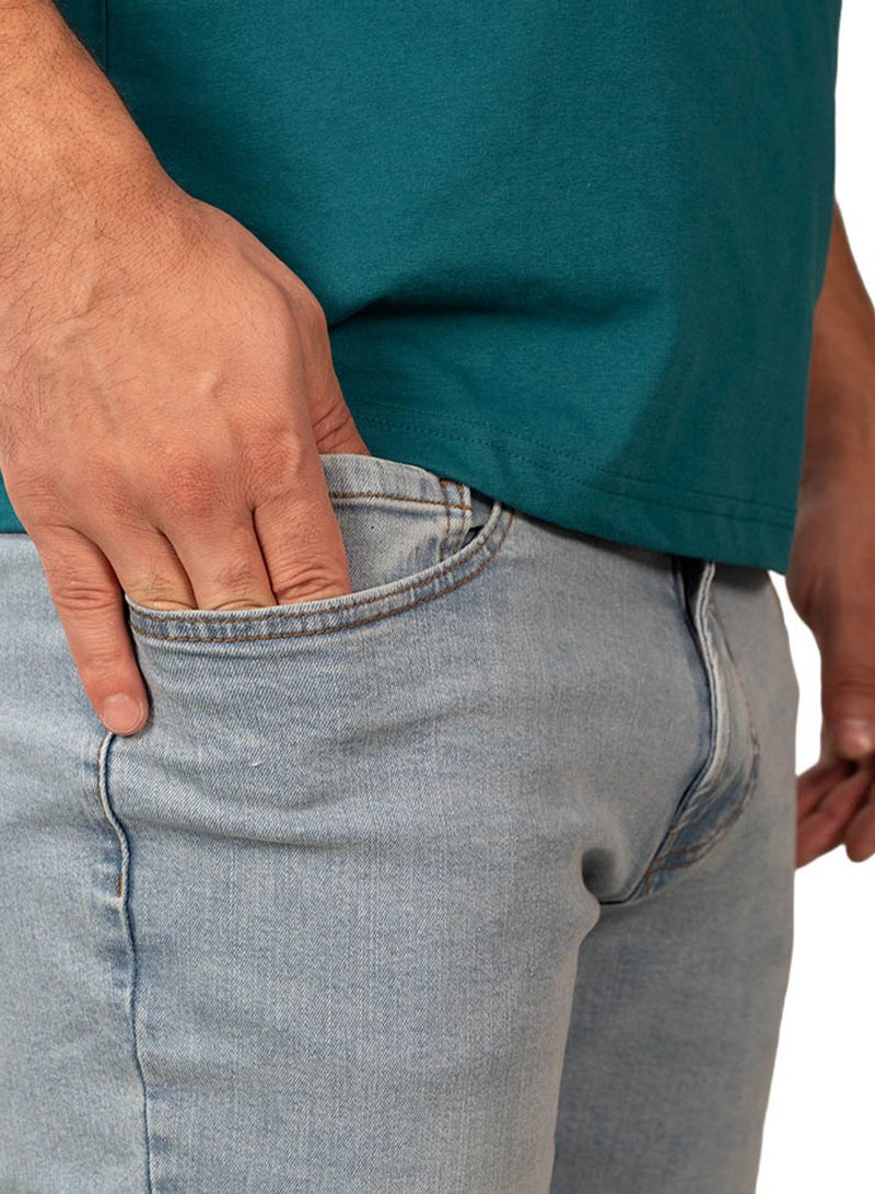 GIORDANO Men's Skinny Taper Stretch Cotton Denim Jeans Low Rise - Image 4