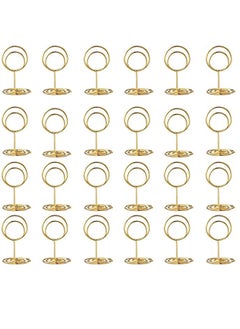 24 pcs Place Card Holder Memo Clip Photo Table Number Gold Holder, Stand, Paper Menu Stand - pzsku/Z9FB948CC098164F46AAAZ/45/_/1686907097/9a9a18a8-b196-4504-9a31-ba21cfe668b0