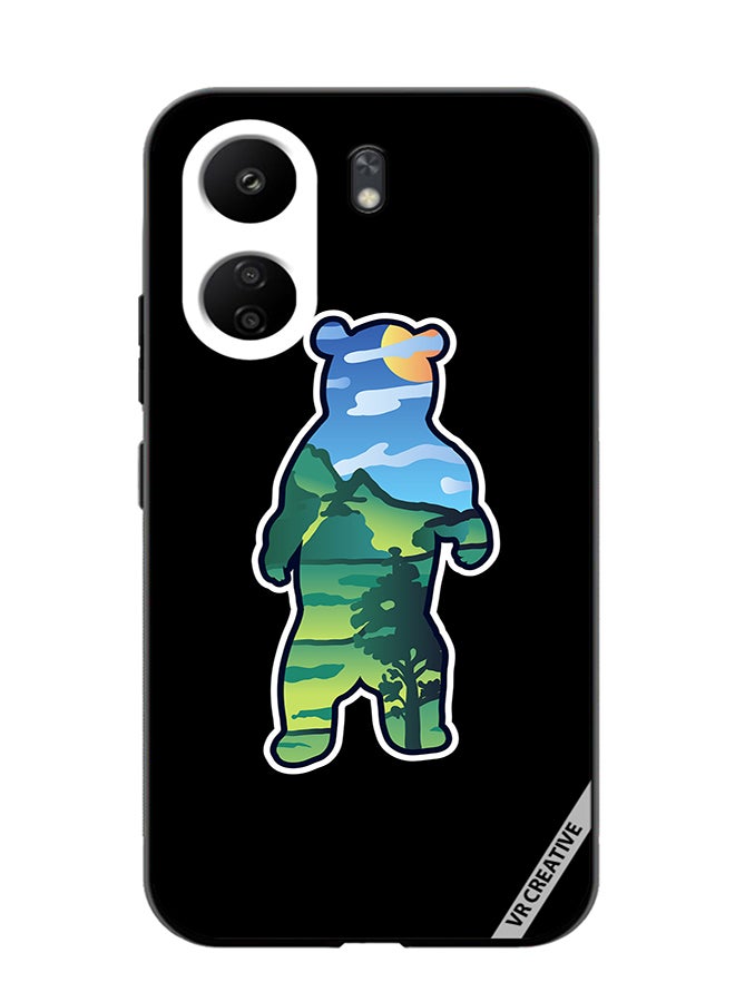 VR CREATIVE Protective Case Cover For Xiaomi Redmi 13C Wild Bear Design Multicolour - Image 1