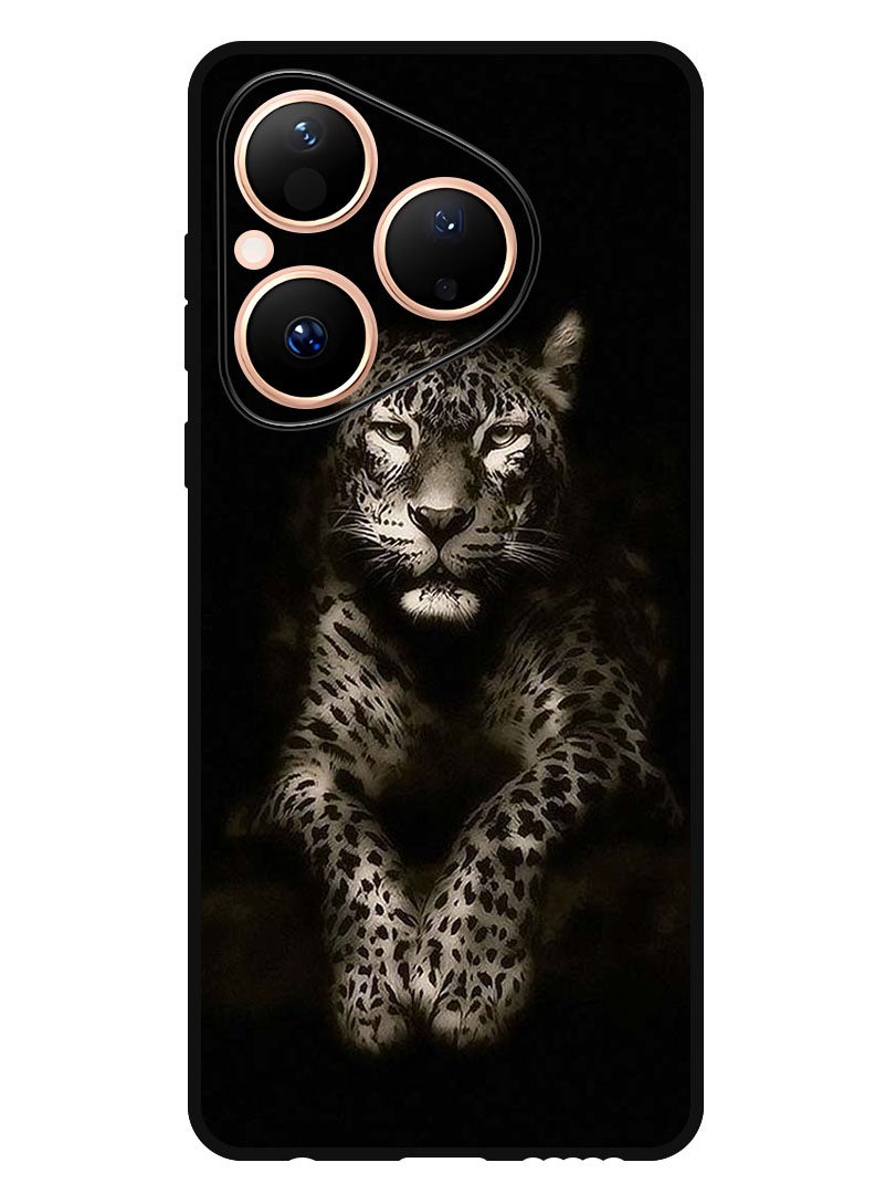 Theodor Case Compatible with Huawei Pura 80 6.6 Inch Protection Shockproof Bumper Cover Leopard - Image 1