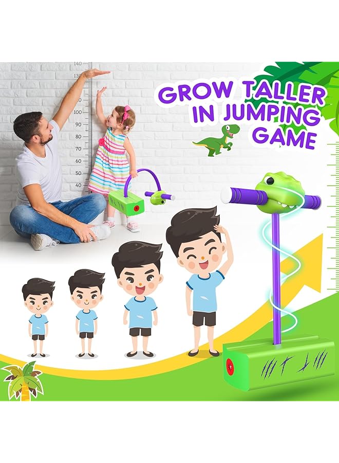 KASTWAVE New Bounce Pogo Stick For Toddlers Foam Pogo Jumper For Kids Pogo Stick For Kids Foam Jumper For Age 3 8 Outdoor Jumping Toys Outdoor Toys Birthday Party Gifts (Dinosaur) - Image 3