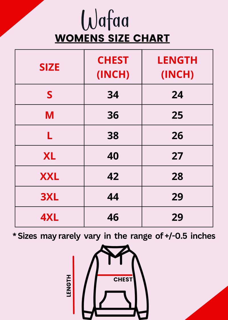 Wafaa Women's Cotton Plain Hooded Neck Full Zipper Maroon Color Regular Fit Sweatshirt Hoodies with Kangaroo Pocket X_Large Size - Image 4