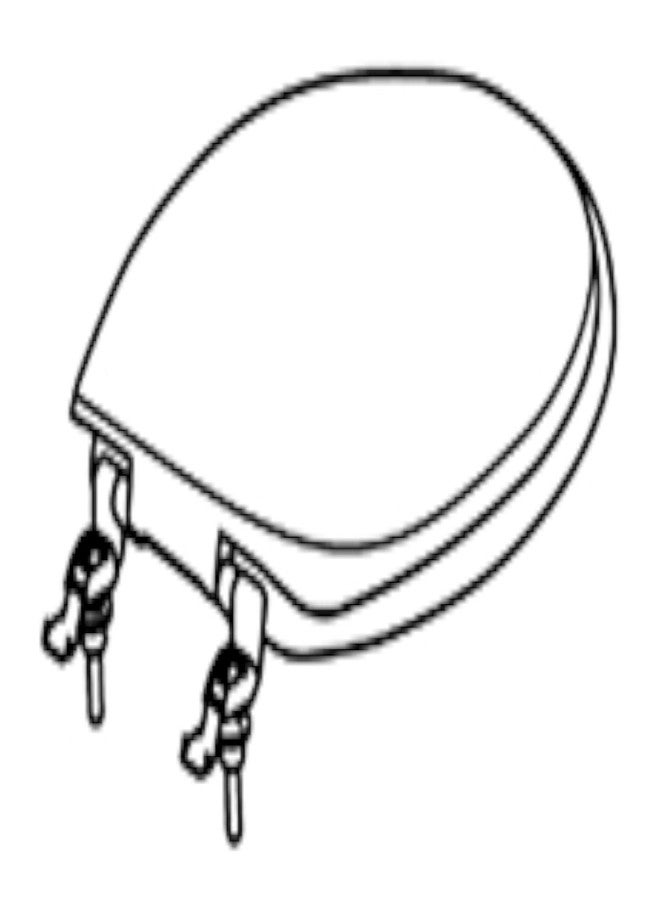 Thetford مقعد مرحاض وغطاء تجميع THETFORD 34144 أبيض - Image 1