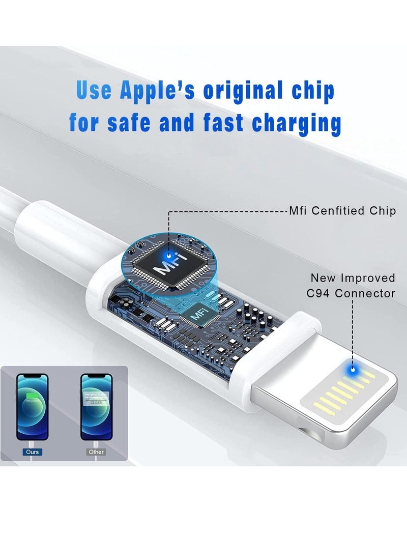 ELTRAZONE - USB C to Lightning Cable 2PACK 1M Fast Charger Cable, iPhone Charger Cord Compatible with iPhone 14/13/12/11 Pro Max/XS MAX/XR/XS/X/8/7/Plus - Image 1