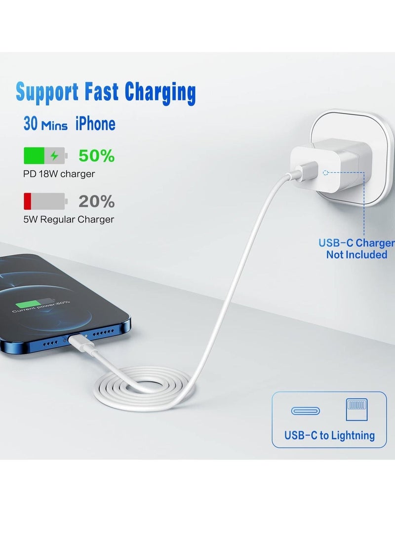 ELTRAZONE - USB C to Lightning Cable 2PACK 1M Fast Charger Cable, iPhone Charger Cord Compatible with iPhone 14/13/12/11 Pro Max/XS MAX/XR/XS/X/8/7/Plus - Image 1