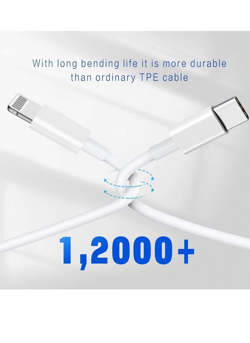 ELTRAZONE - USB C to Lightning Cable 2PACK 1M Fast Charger Cable, iPhone Charger Cord Compatible with iPhone 14/13/12/11 Pro Max/XS MAX/XR/XS/X/8/7/Plus - Image 1