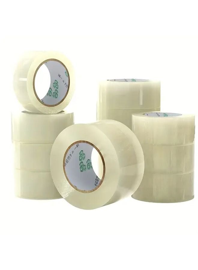 3 قطع شريط تغليف متين 90 ياردة شفاف مقاوم للماء ذو لاصق قوي - Image 1