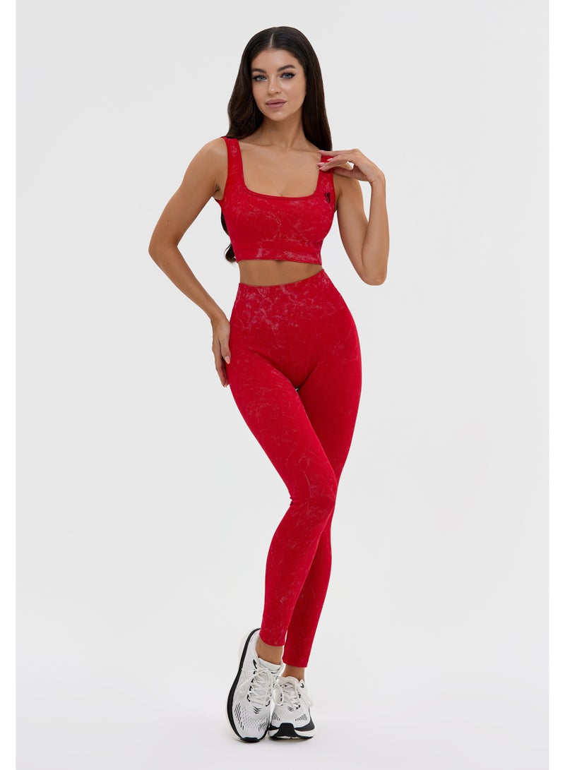 بونا فيدي ليجنز نسائي عالي الخصر بجودة فاخرة بدون خياطة مع تحكم بالبطن للجيم واليوغا - Image 4