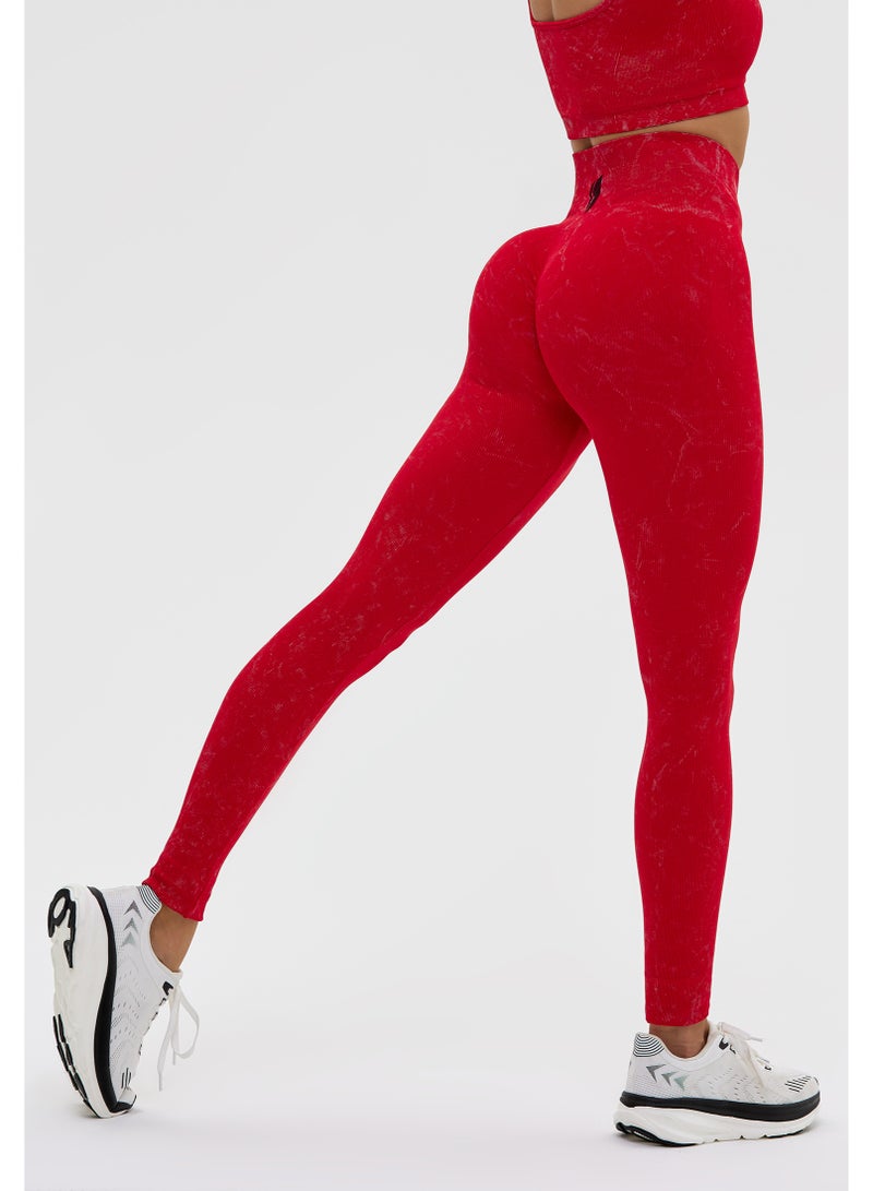 بونا فيدي ليجنز نسائي عالي الخصر بجودة فاخرة بدون خياطة مع تحكم بالبطن للجيم واليوغا - Image 3