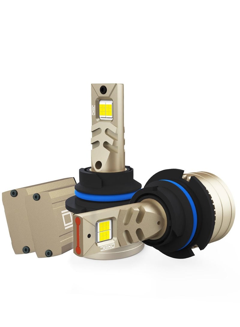 DXB-C Falcon 9007/HB5 120W 12000LM SET 6500K LED Car Headlights 300% Brightness New 6500K Cool White Bulb High Beam and Low Beam - 2 Pcs - Image 2