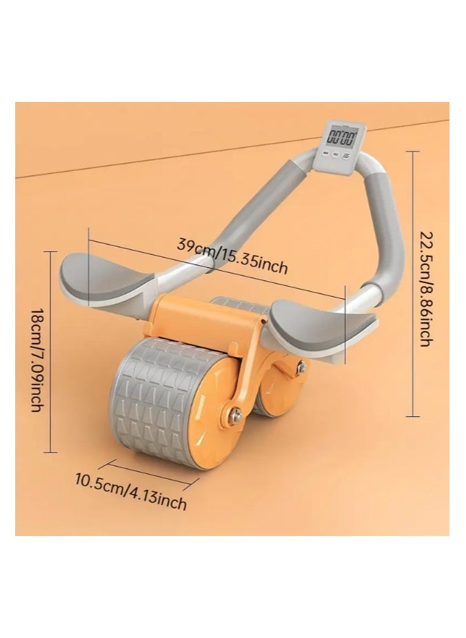 PRO ACTION - Ab Abdominal Exercise Roller Elbow Support, abs roller wheel core exercise equipment, Automatic Rebound Abdominal Wheel - Image 1