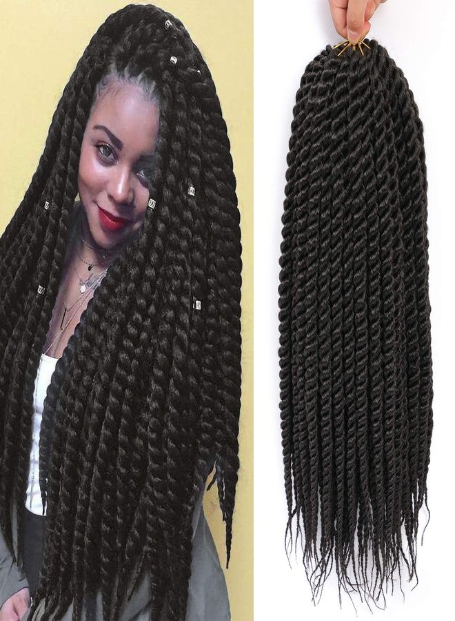 Admutty Havana Twist Crochet Hair 6 Packs 22 inch Crochet Braids Senegalese Twist crochet Hair Jumbo Havana Twist Crochet Braids(2#) - Image 1