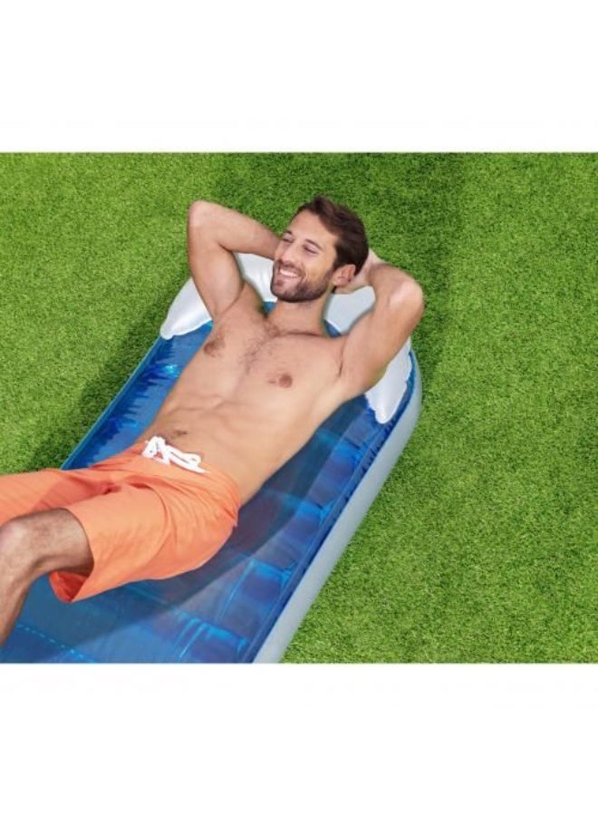 Outdoor Lounge Air Bed with 30L Water Capacity for Cool Relaxation Surface - (1.81*87) CM - 43237