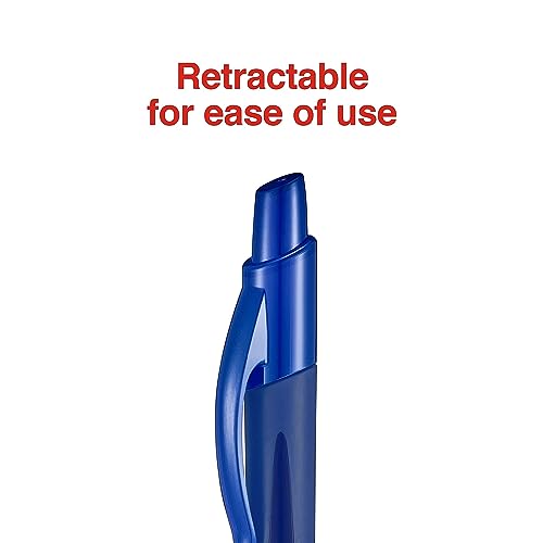 STAPLES 651256 Sonix Retractable Gel-Ink Pens Medium Point Blue Dozen (13563-Cc) - Image 4